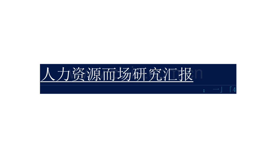 人力资源市场研究报告.docx_第1页