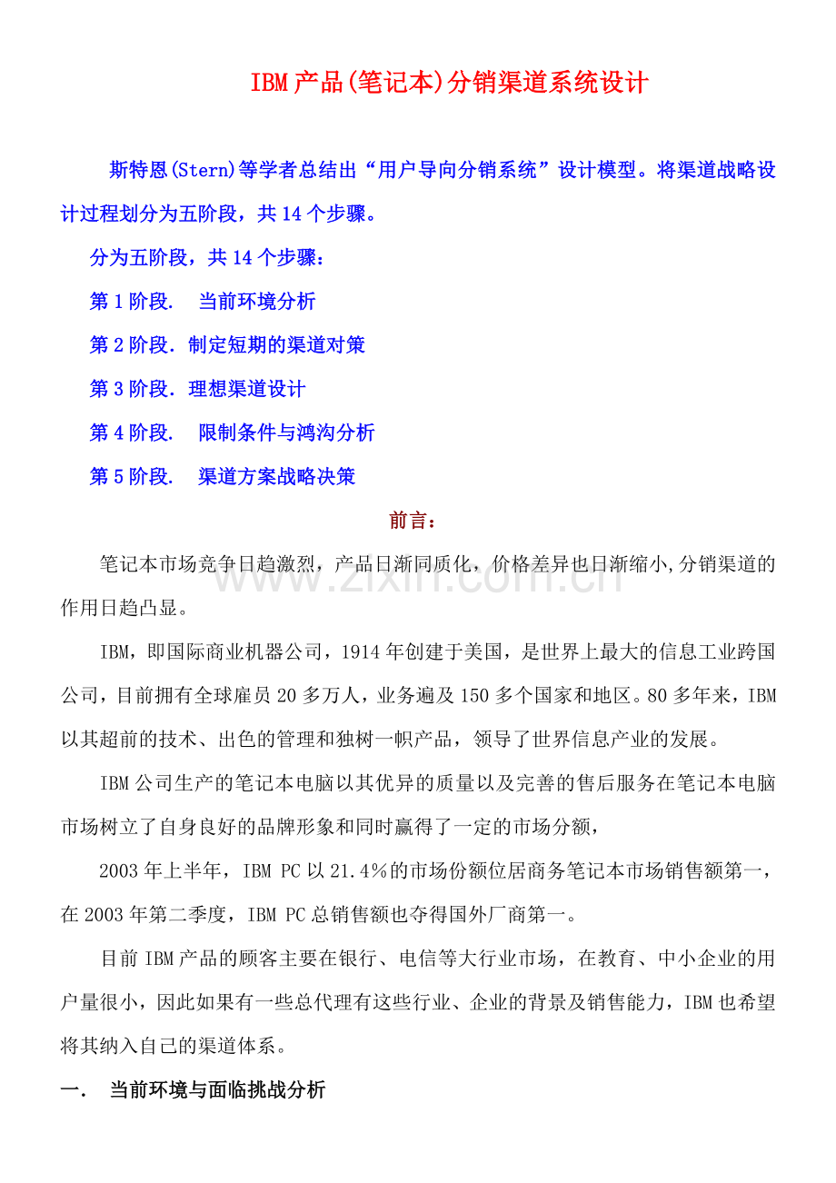 IBM渠道设计14步.docx_第1页