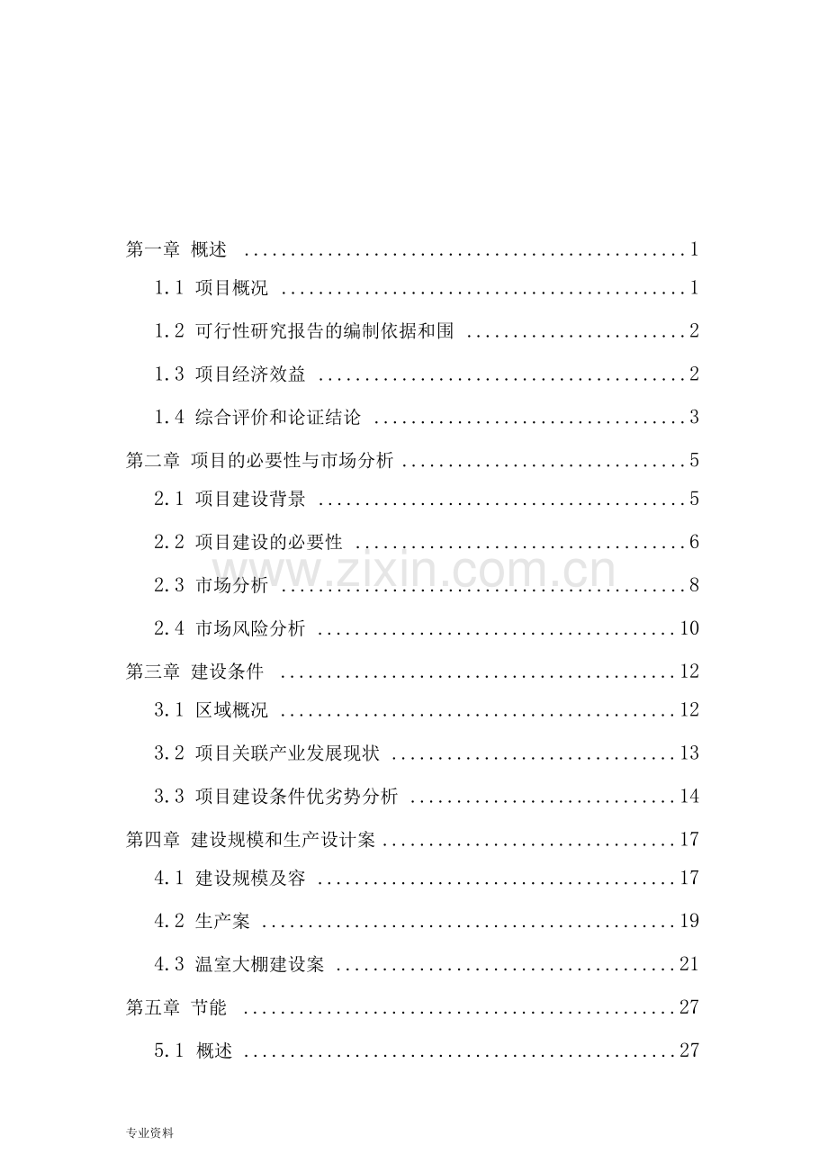 大棚蔬菜种植基地建设项目-可行性研究报告.docx_第1页