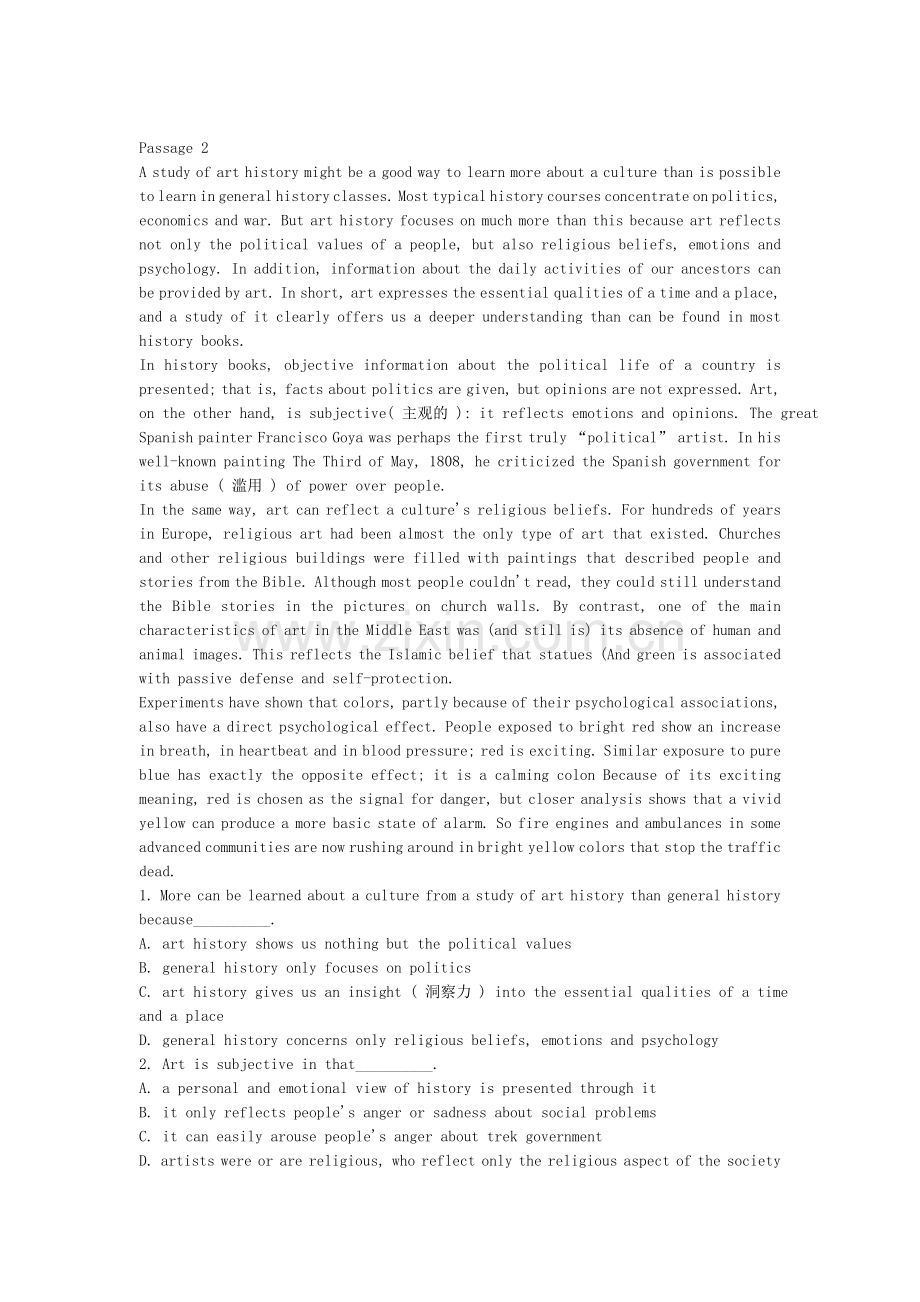 大学英语四册期末考试复习题.doc_第2页