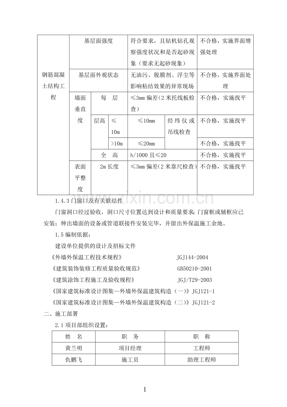 外墙外保温系统施工方案(涂料面层)_secret.doc_第2页