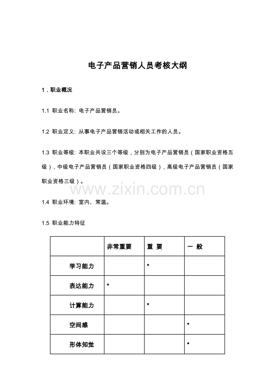 电子产品营销人员培训教材.docx_第1页