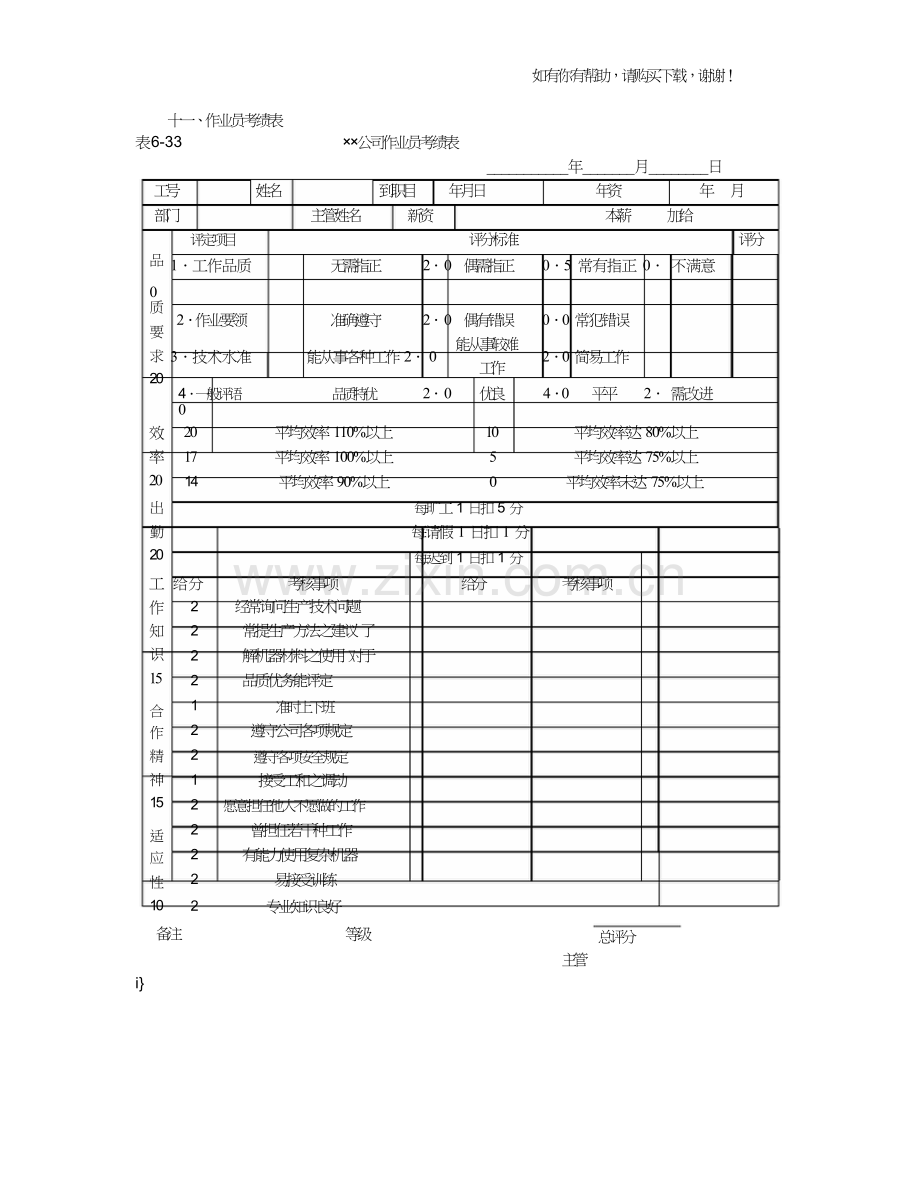 绩效考核管理表格大全-17.doc_第1页