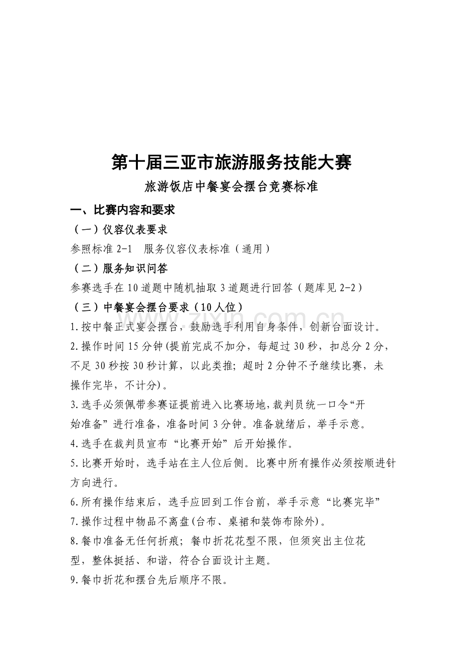 第十届三亚市旅游服务技能大赛介绍.docx_第1页