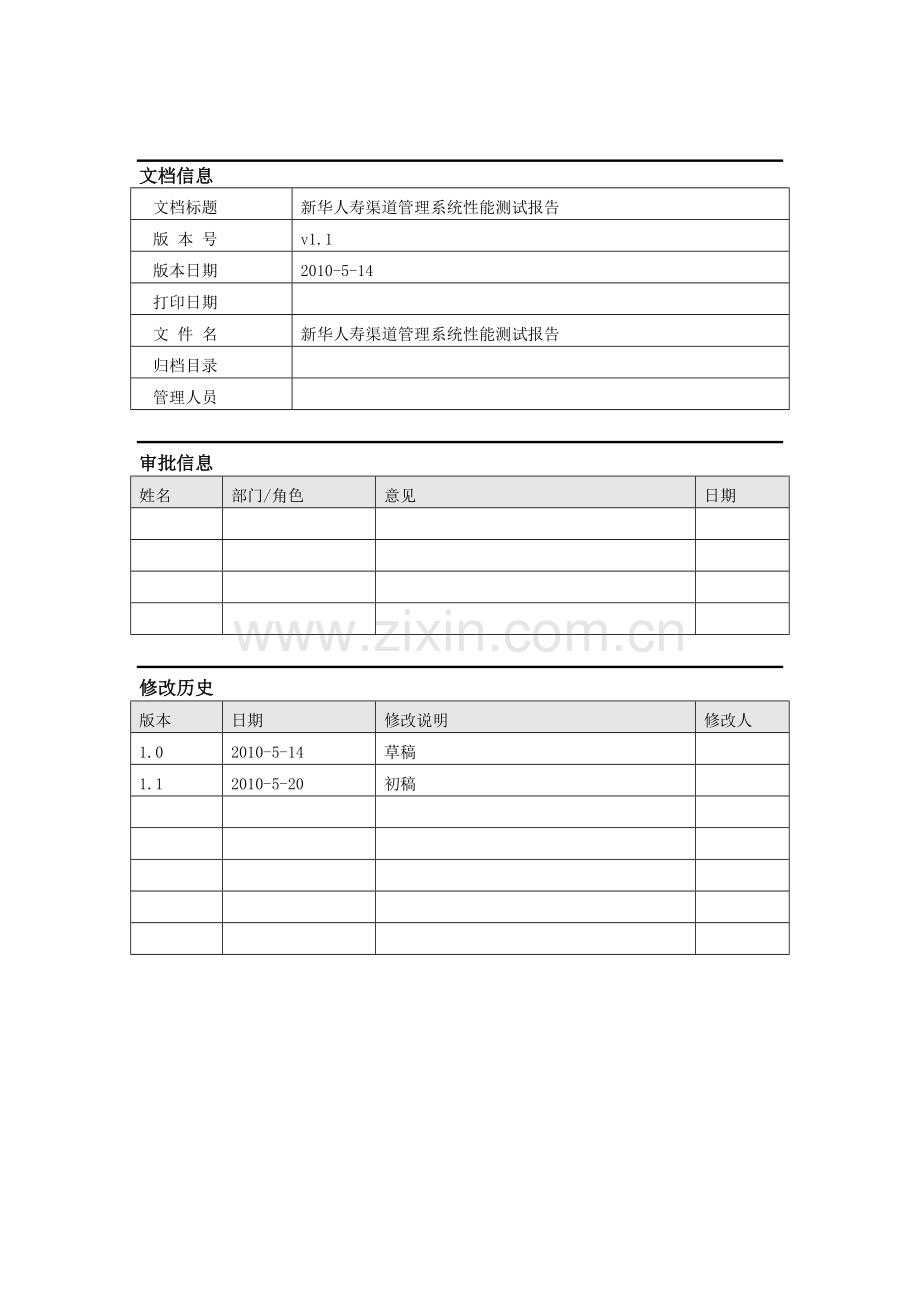 新华人寿渠道管理系统性能测试报告.docx_第2页