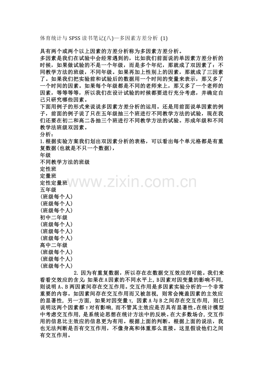 SPSS多因素方差分析.docx_第1页