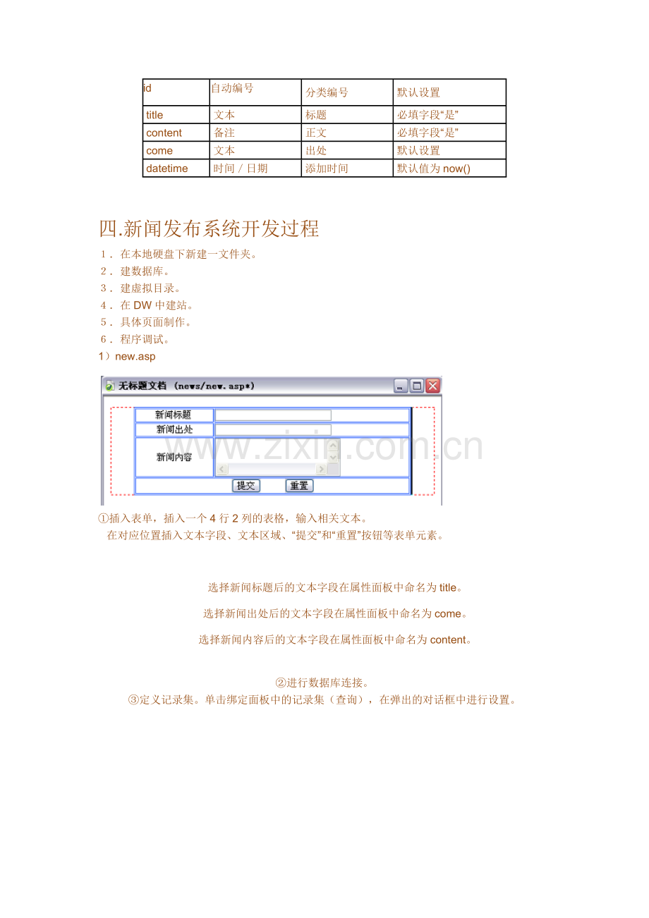 新手学用DW做ASP实例--新闻发布系统(含图解).docx_第2页