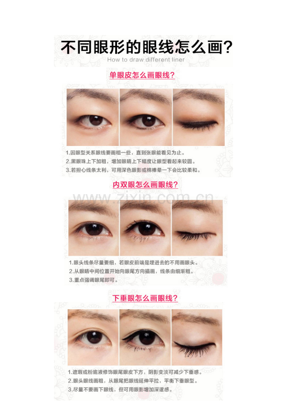 不同眼形的眼线怎么画.doc_第2页