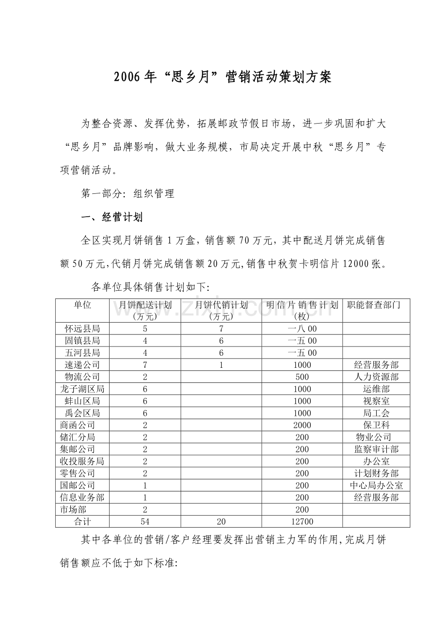 某年年思乡月营销活动策划方案.docx_第1页