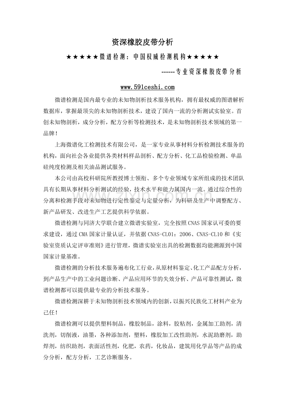 资深橡胶皮带分析.doc_第1页