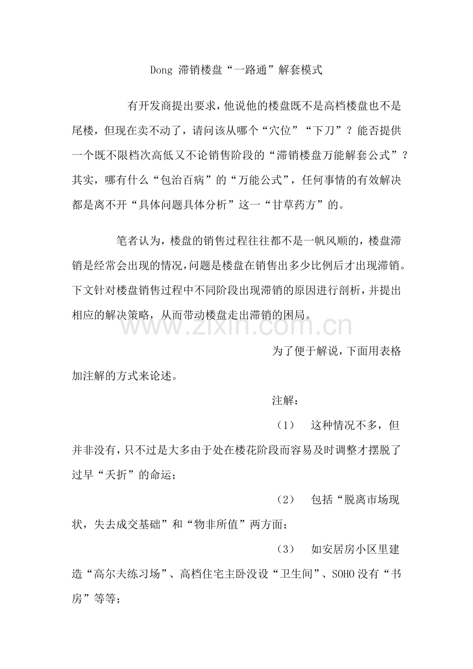 滞销楼盘全能解套模式.docx_第1页