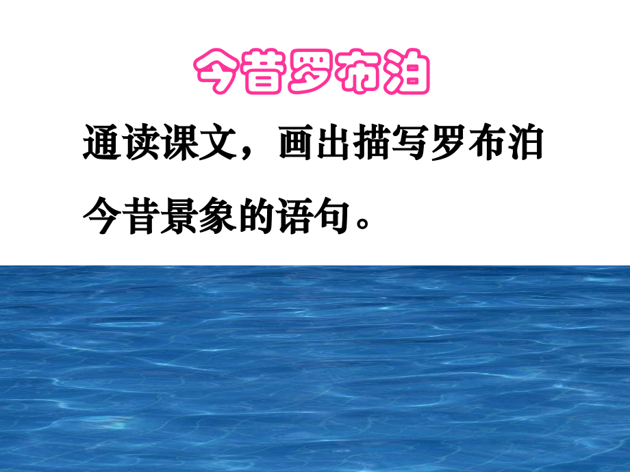 罗布泊--消逝的仙湖ppt.ppt_第2页
