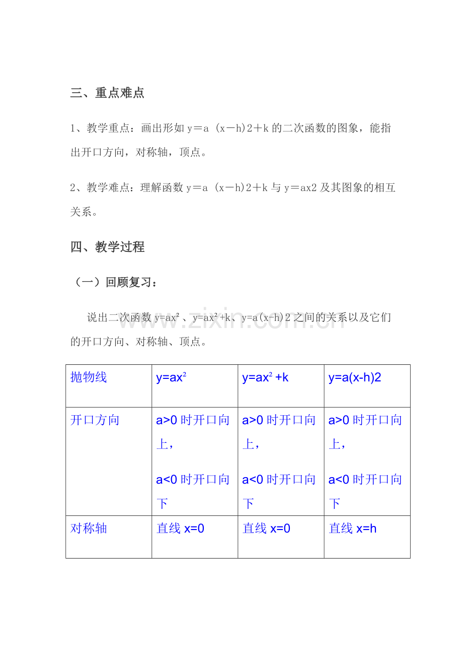二次函数顶点式地图像与性质.doc_第2页