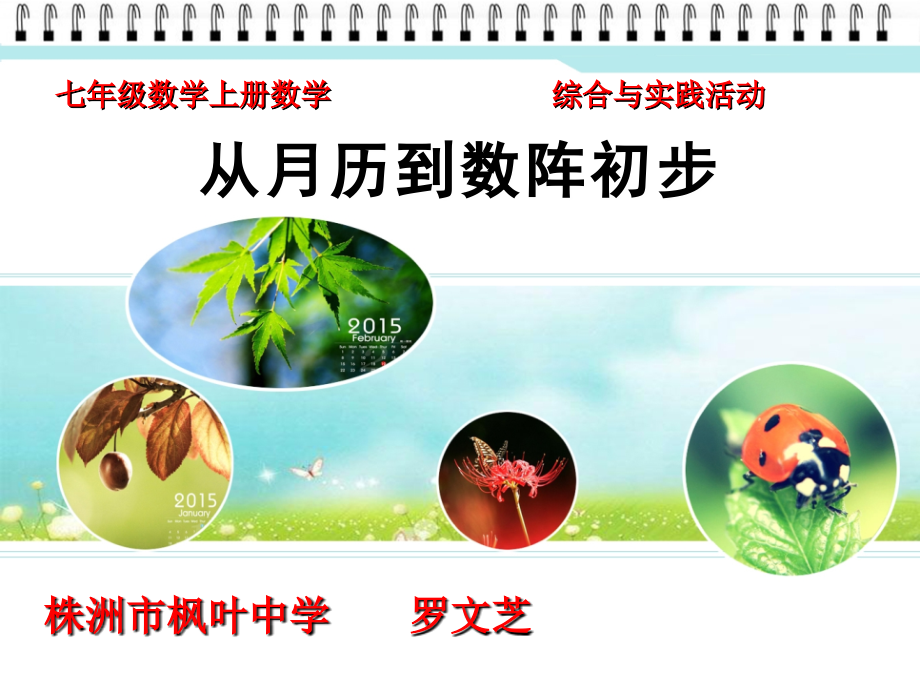 从月历到数阵初步.ppt_第1页
