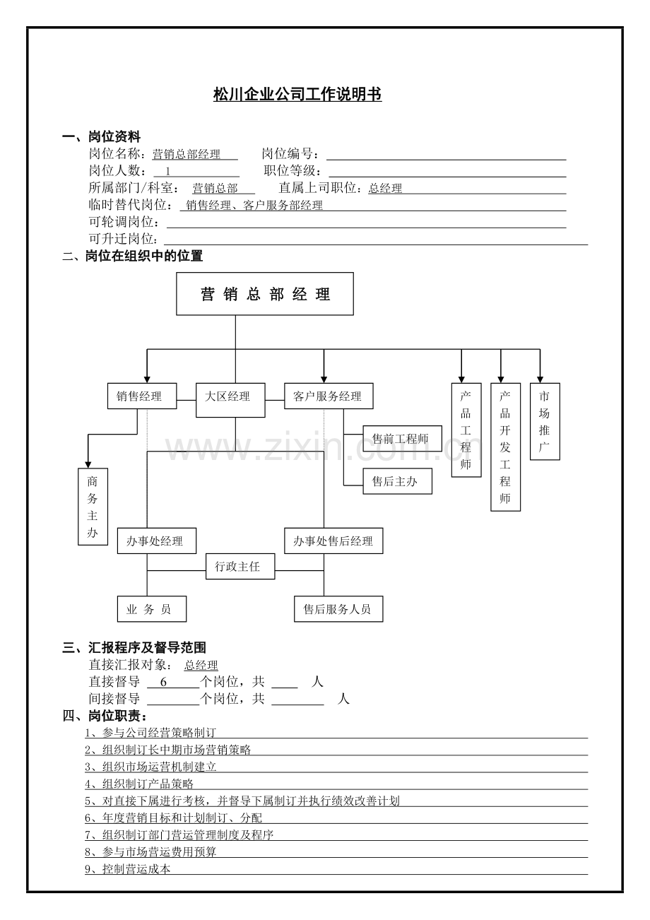 营销总部经理工作分析.docx_第1页
