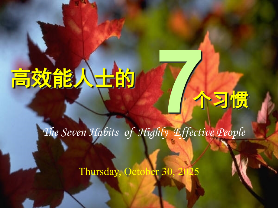 高效能人士的七个习惯ppt.ppt_第1页