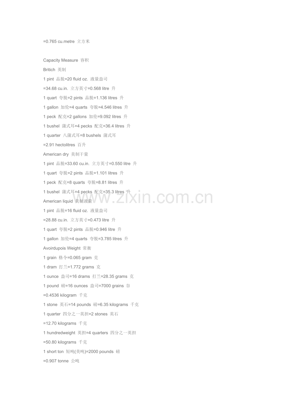 世界各种单位换算表和符号.doc_第2页