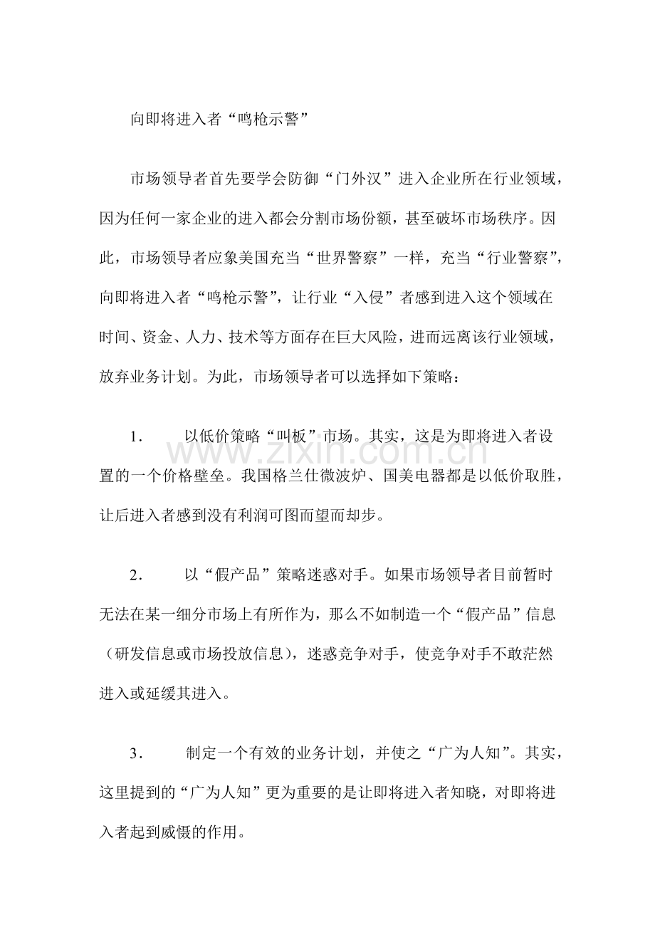 防御性营销：市场领导者的自卫策略(8).docx_第2页