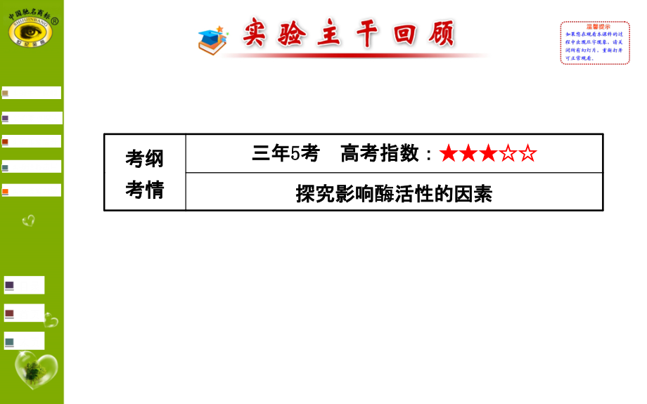 2015届《世纪金榜》高考一轮生物复习5.探究.ppt_第2页