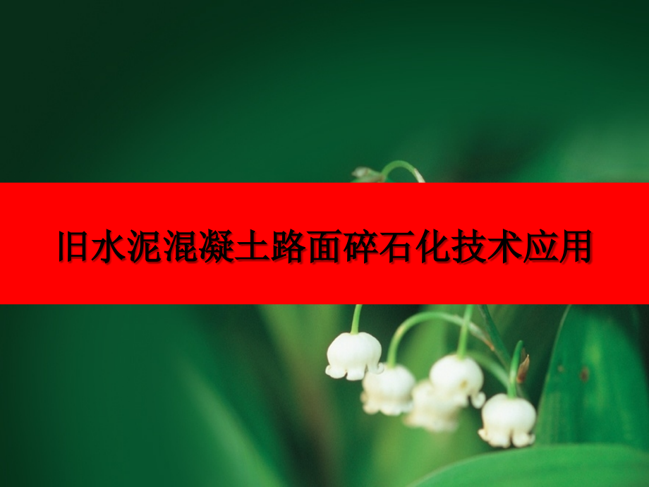 旧水泥混凝土路面碎石化技术应用.ppt_第1页