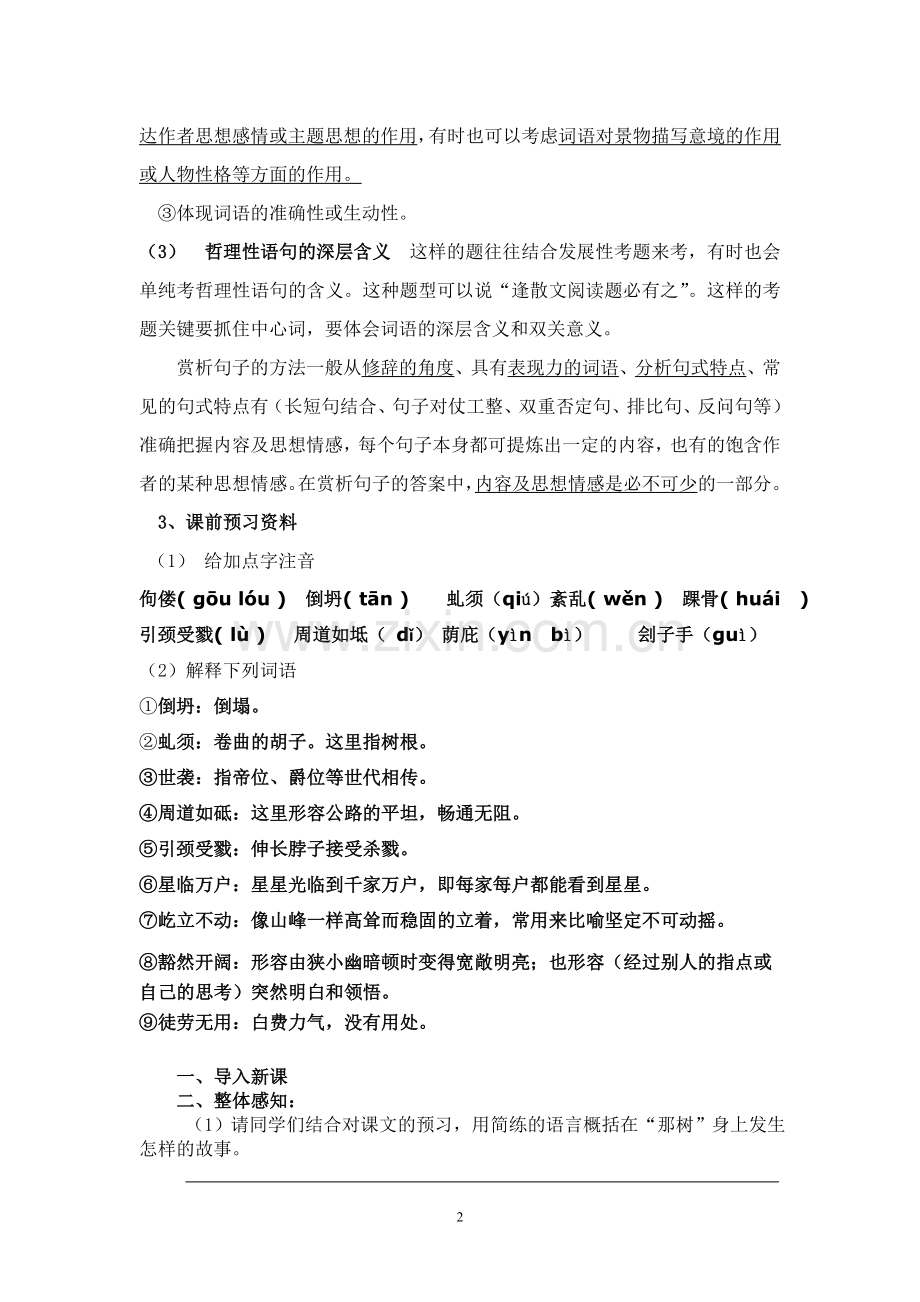 那树学案公开课(正式).doc_第2页