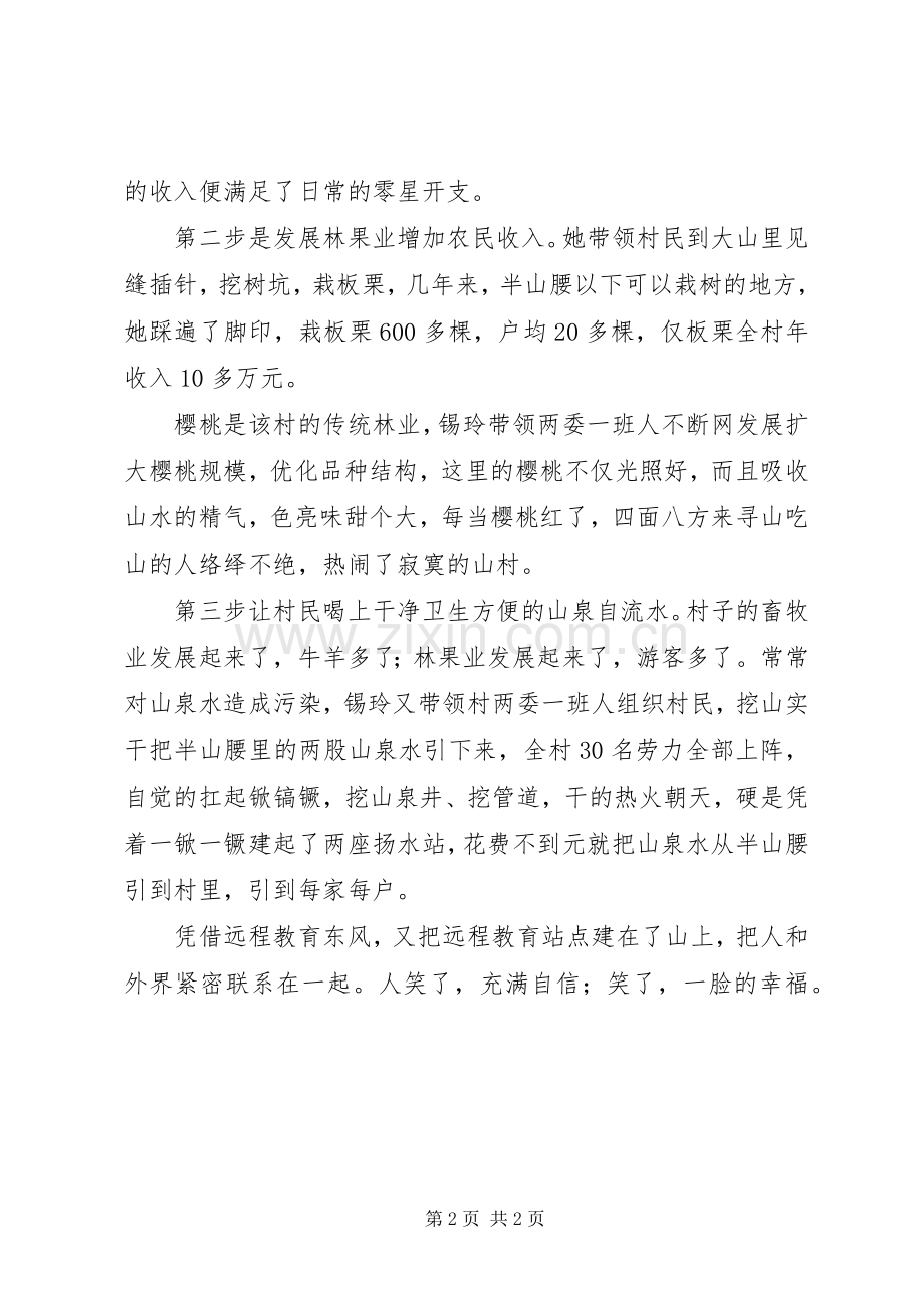 村党支部书记个人事迹演讲稿范文.docx_第2页