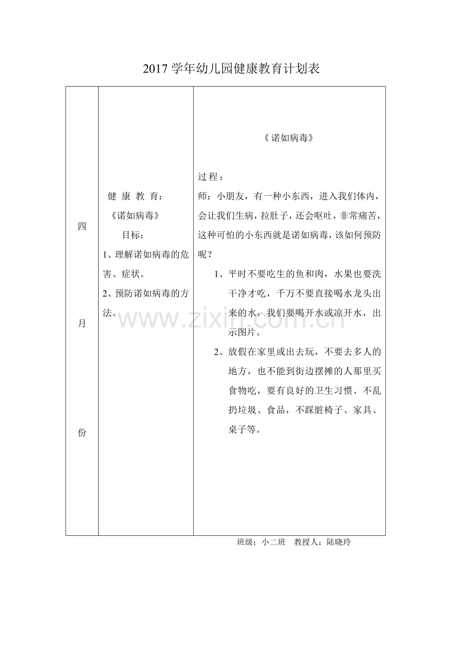 2016小班下学期健康安全教育.doc_第2页