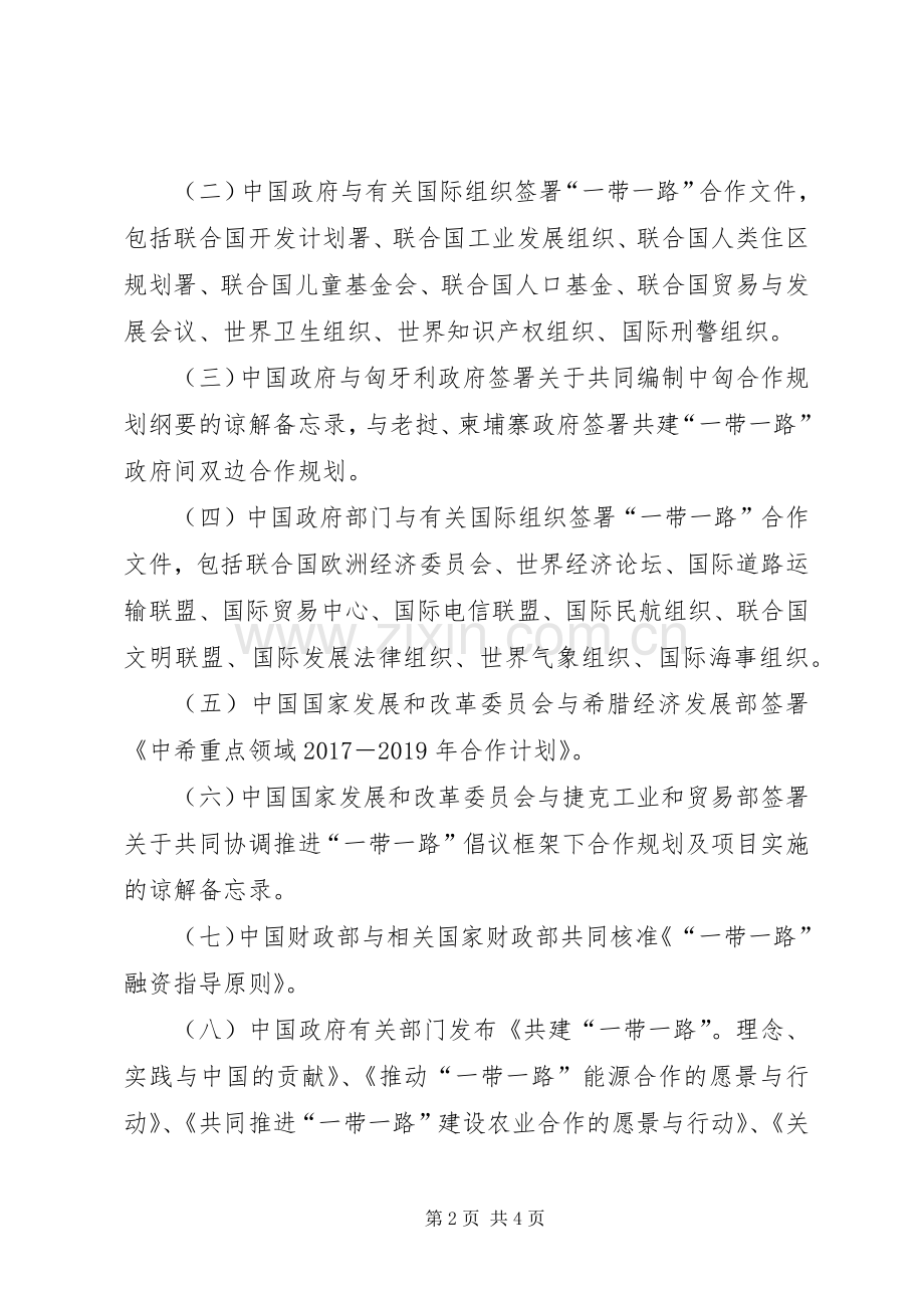 XX年一带一路高峰论坛开幕式演讲致辞.docx_第2页