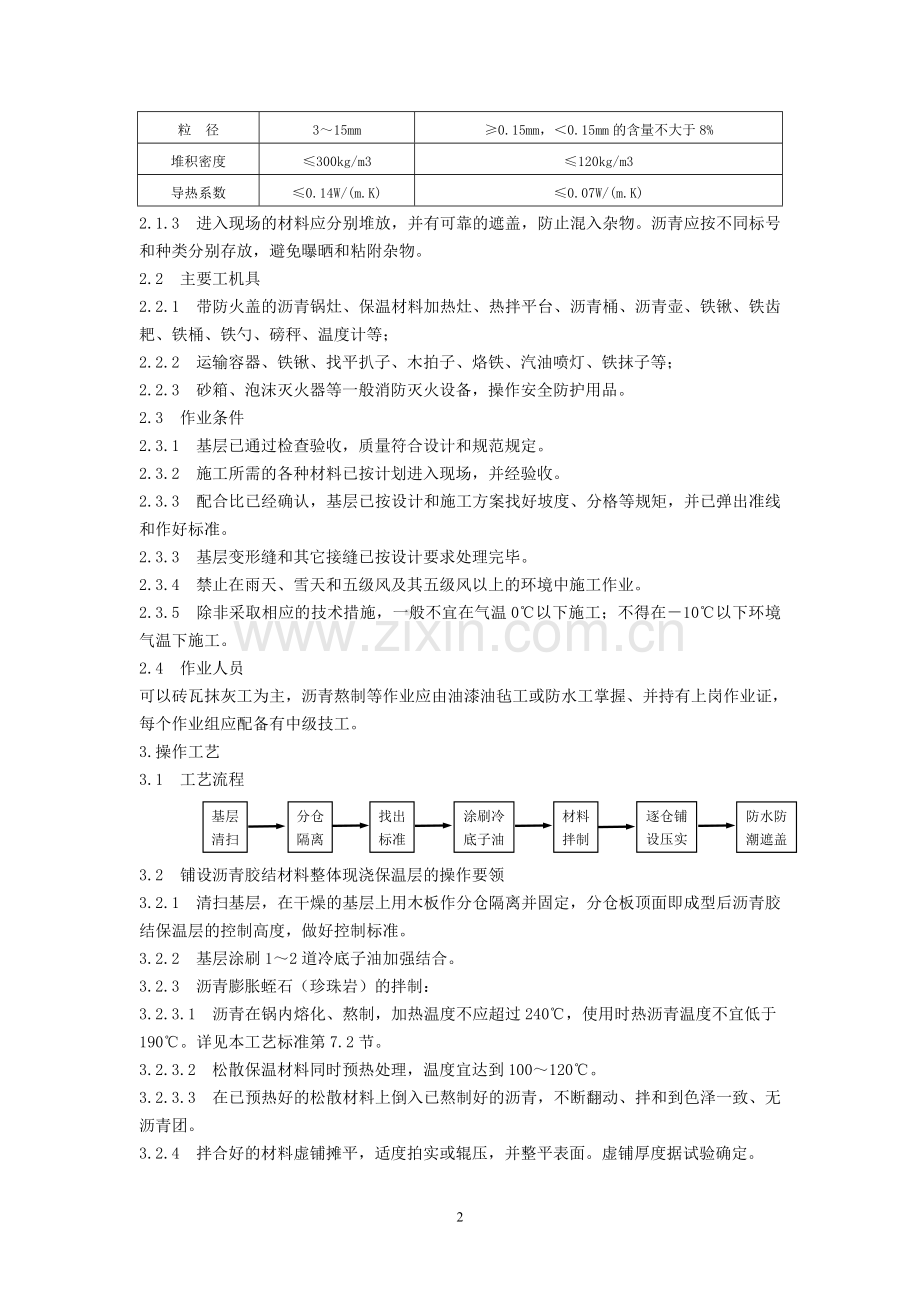 屋面沥青胶结材料整体现浇保温层施工技术.doc_第2页