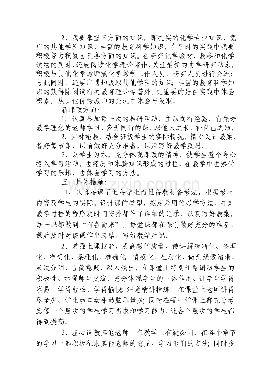 化学教师个人专业发展规划.doc_第2页