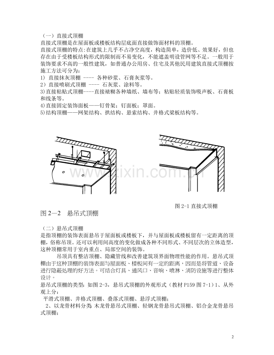 讲义第二章顶棚装饰构造(发学生参考).doc_第2页
