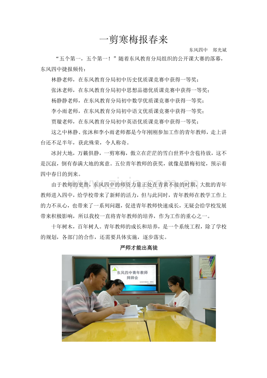 一剪寒梅报春来.docx_第1页