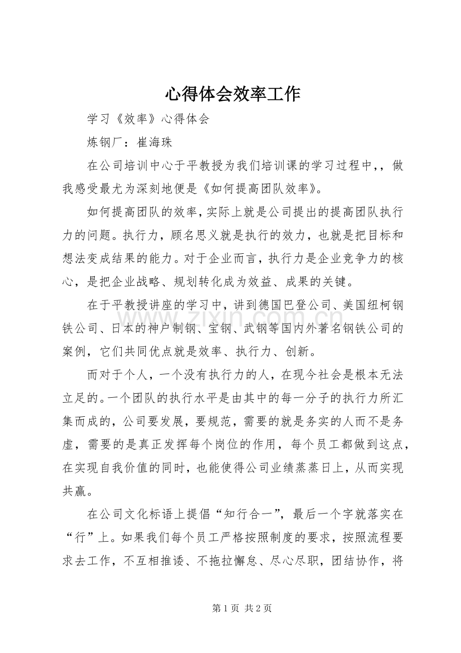 心得体会效率工作_2.docx_第1页
