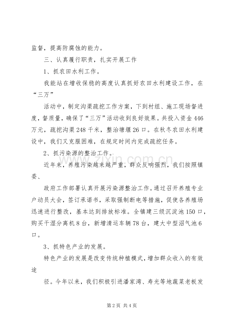 镇党委委员年终工作总结.docx_第2页