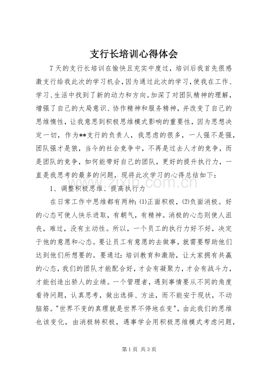 支行长培训心得体会_2.docx_第1页