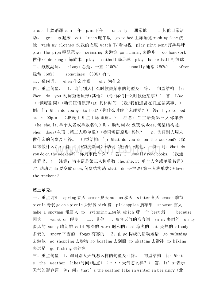 小学英语五年级下册复习计划liupan.doc_第2页