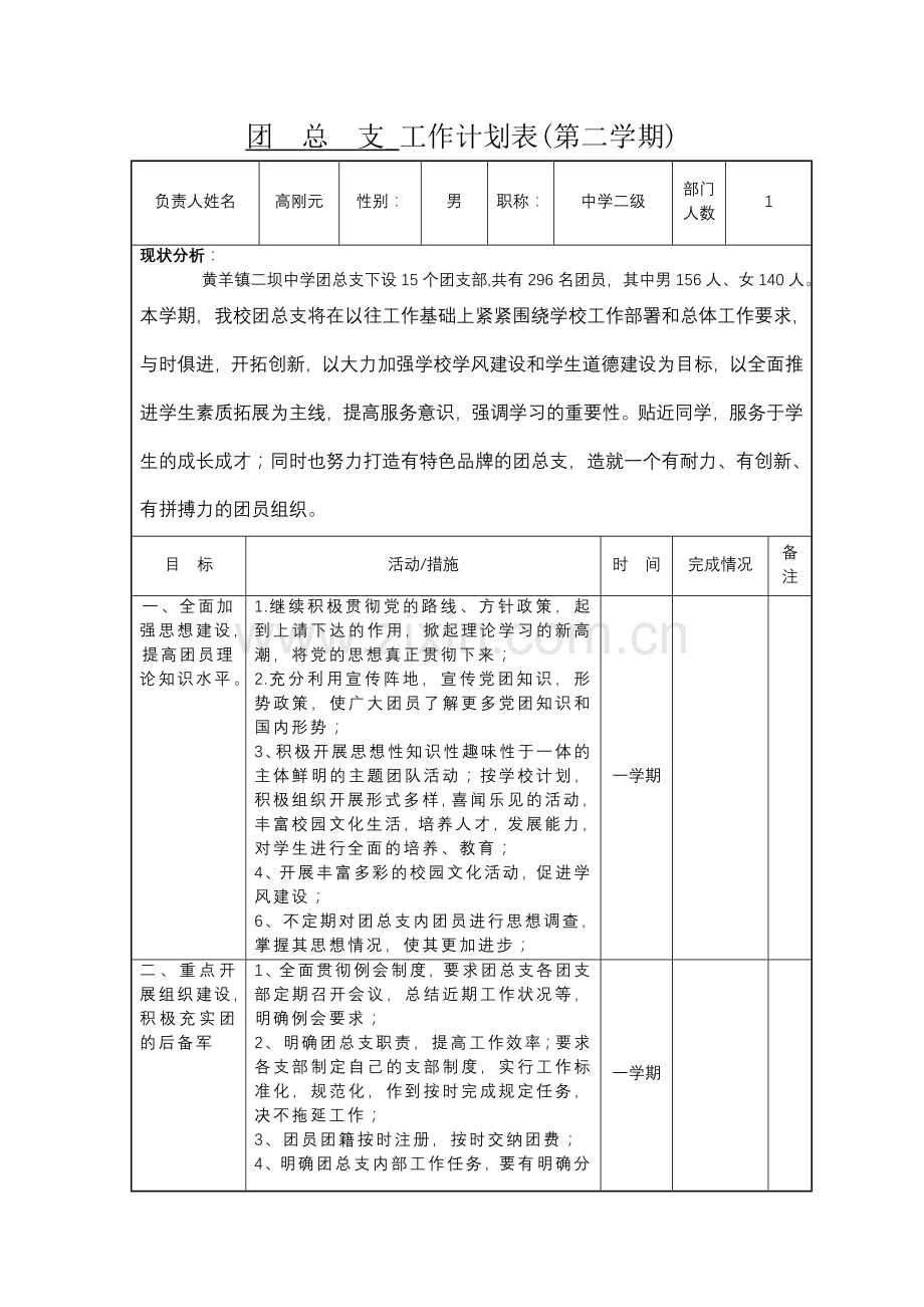 团总支工作计划.doc_第1页
