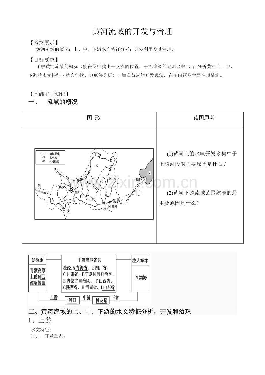 黄河流域的开发与治理-教案.doc_第1页