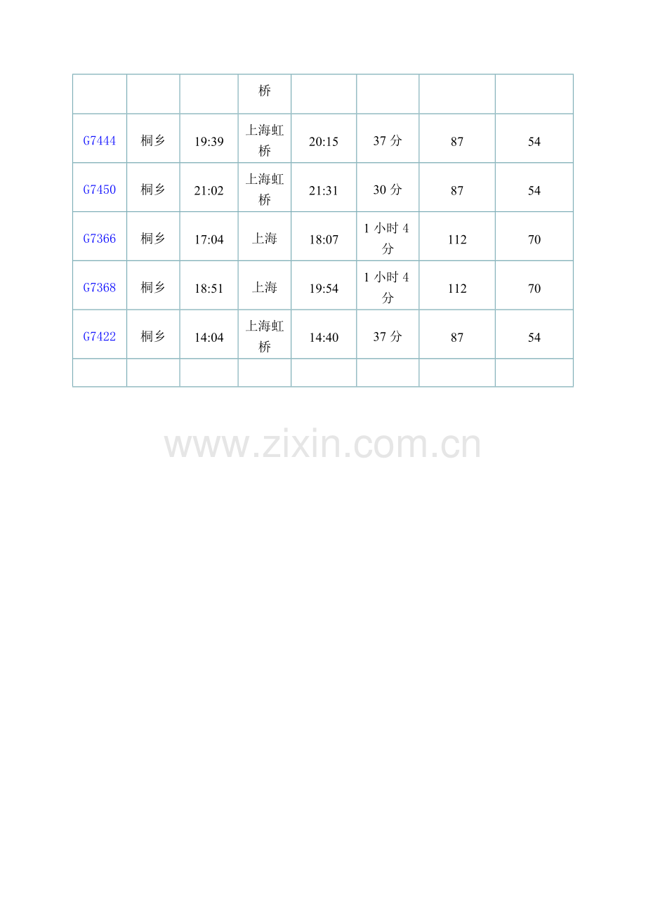 沪杭高铁时刻表.doc_第2页