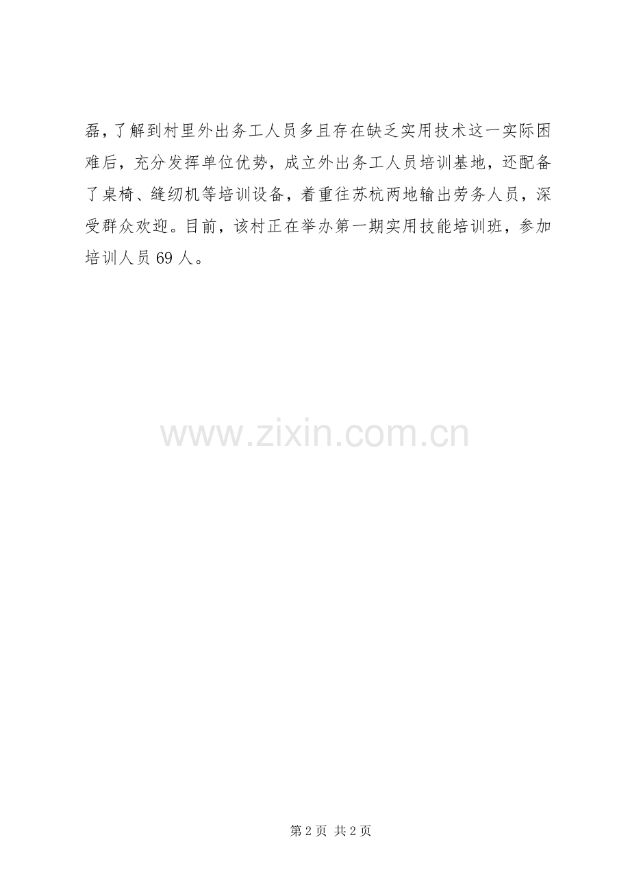 一村一大工作总结.docx_第2页