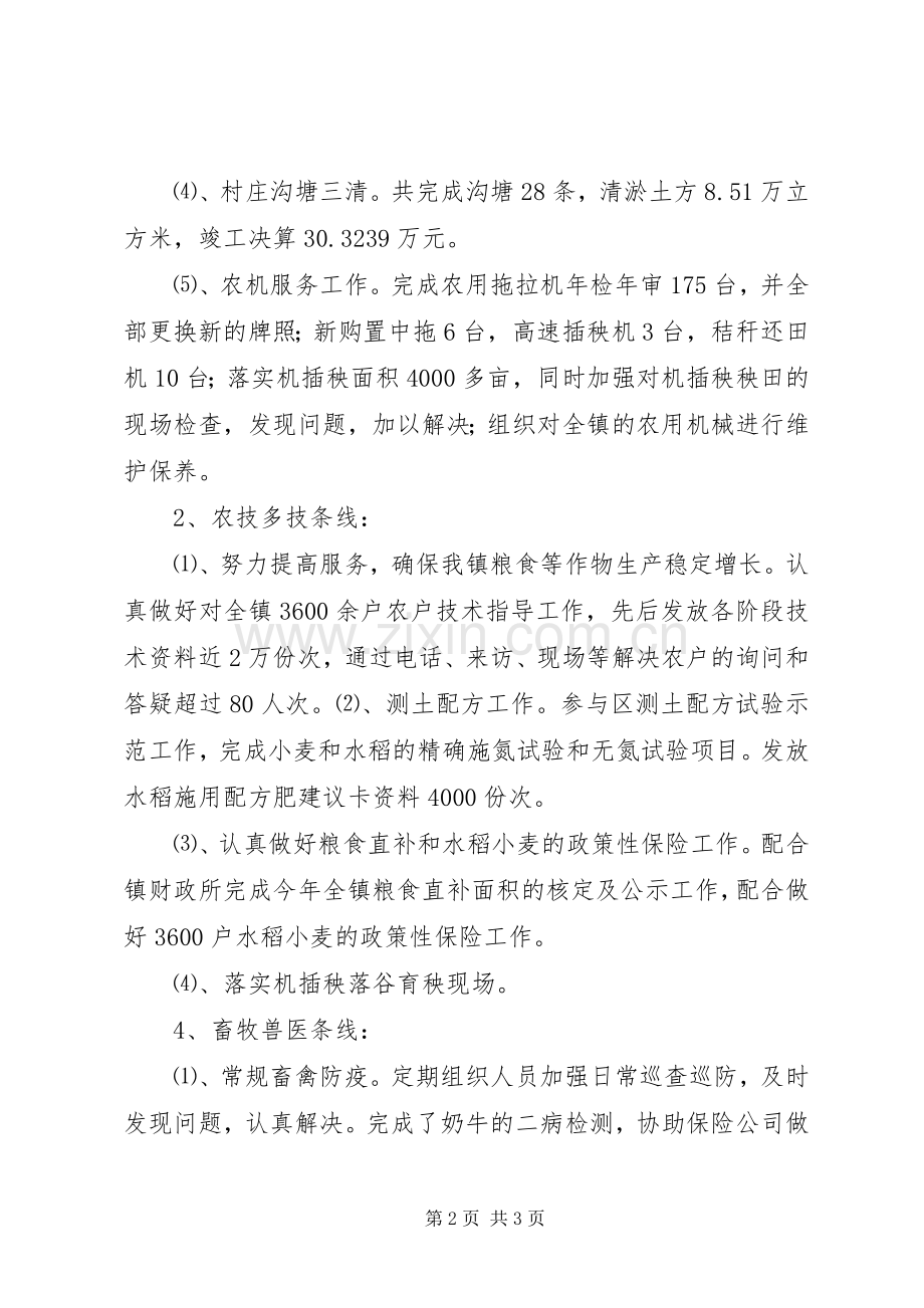 农业综合服务站上半年工作总结.docx_第2页