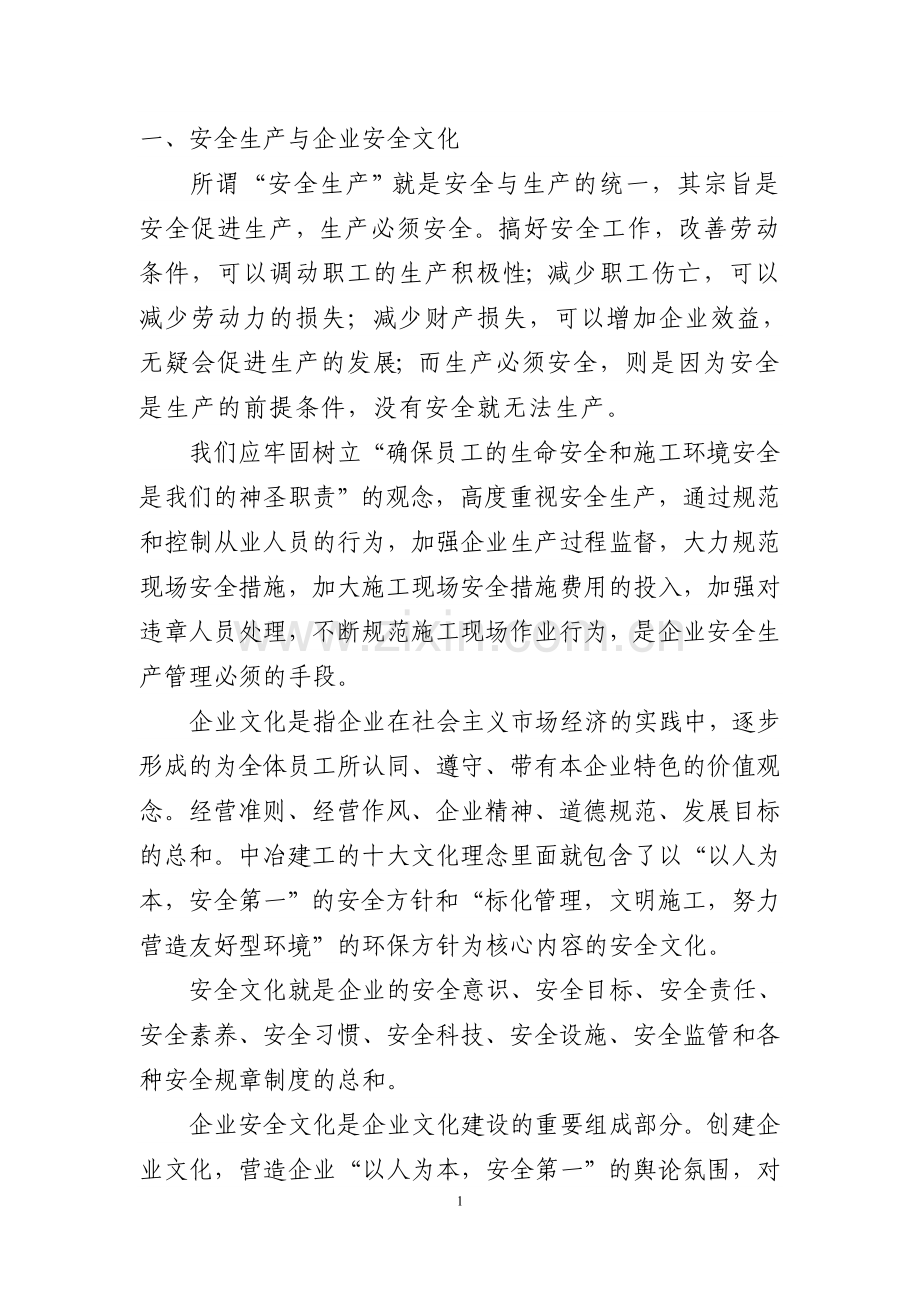 安全生产与企业安全文化.doc_第1页