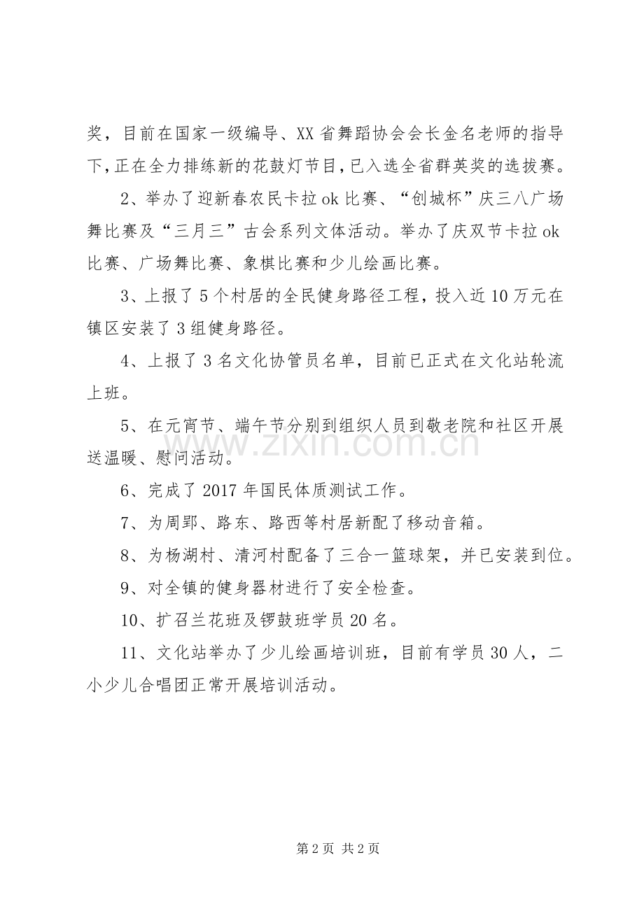 综合文化站工作总结范文.docx_第2页