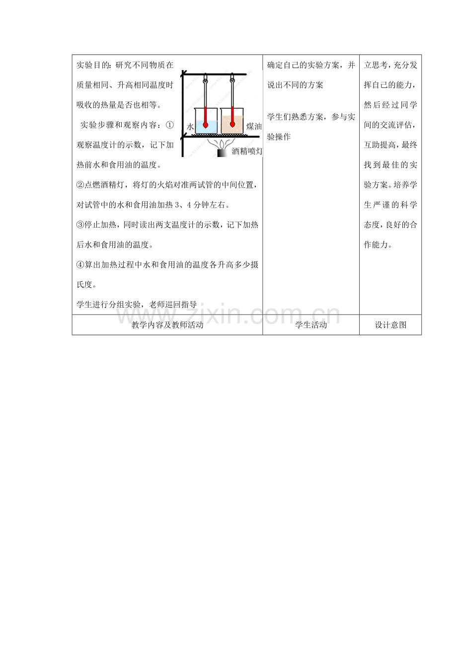 九年级物理下册 第十六章 第三节 比热容教案 人教新课标版.doc_第2页