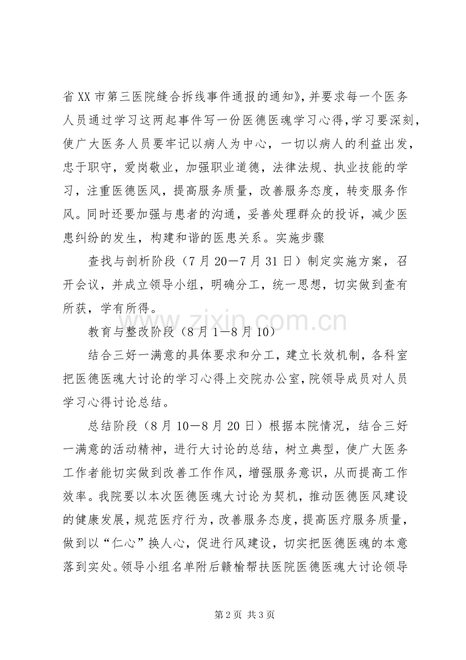 构筑医魂大讨论活动总结 .docx_第2页