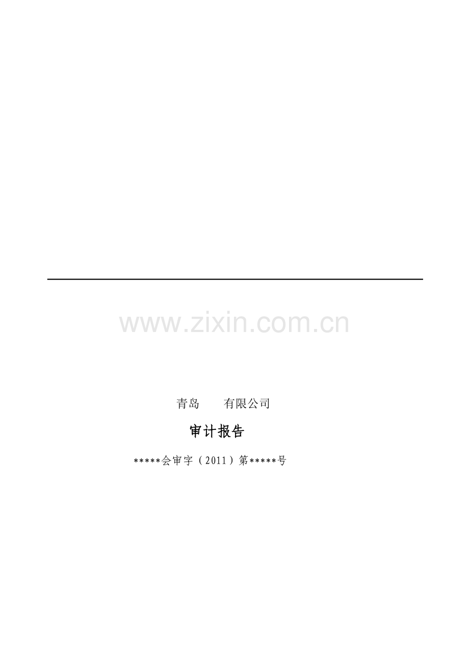青岛某公司审计报告.docx_第1页