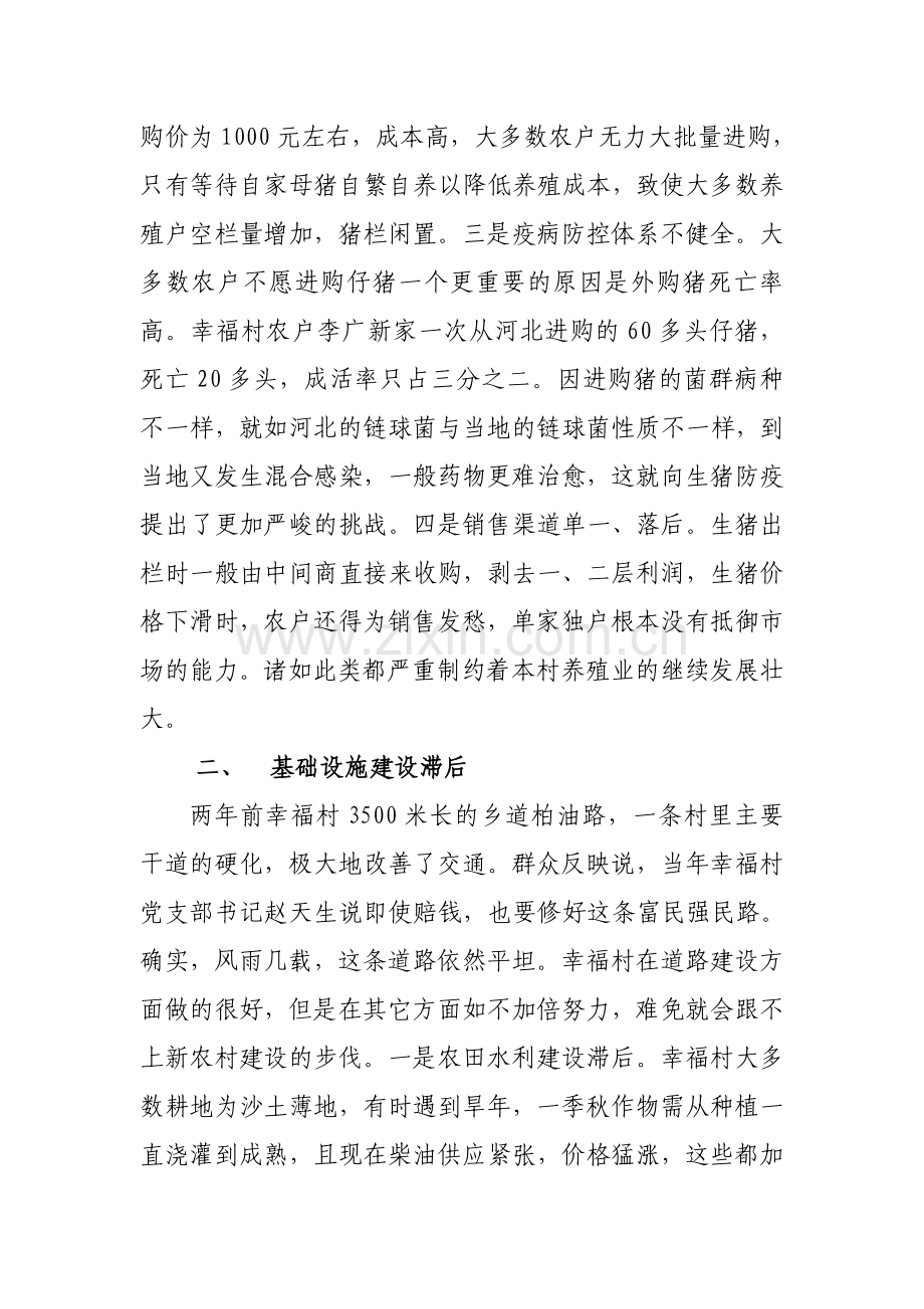 大学生村干部平安乡幸福村调查报告.doc_第2页