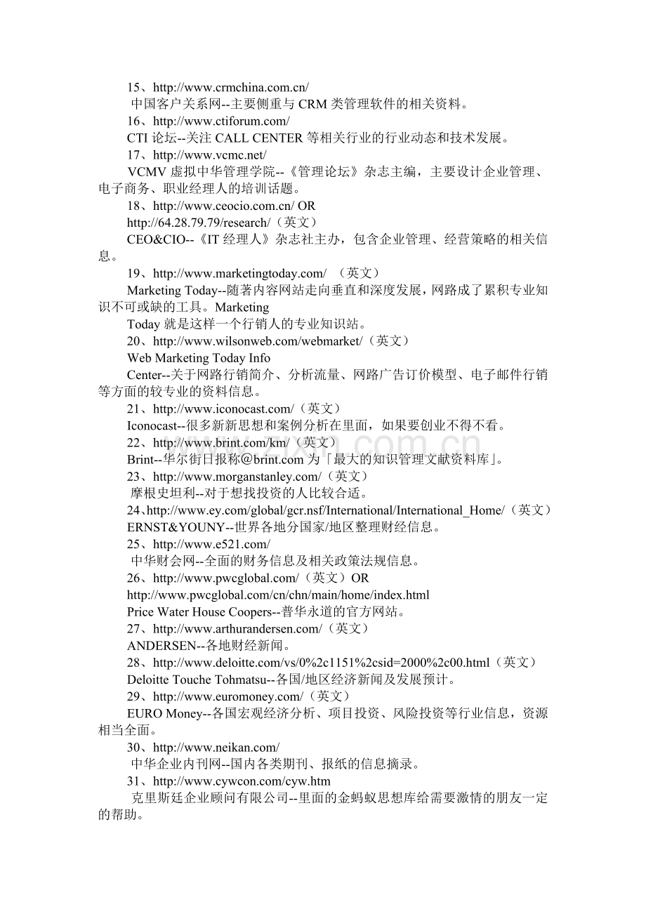 经济论坛工商管理类专业网站集锦.docx_第2页