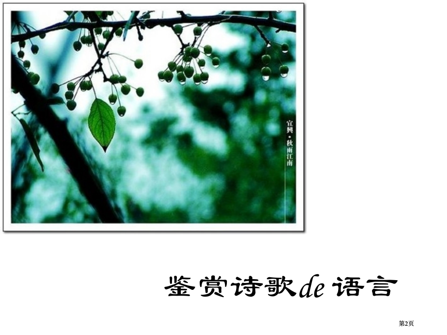 诗歌鉴赏之语言ttt市公开课金奖市赛课一等奖课件.pptx_第2页