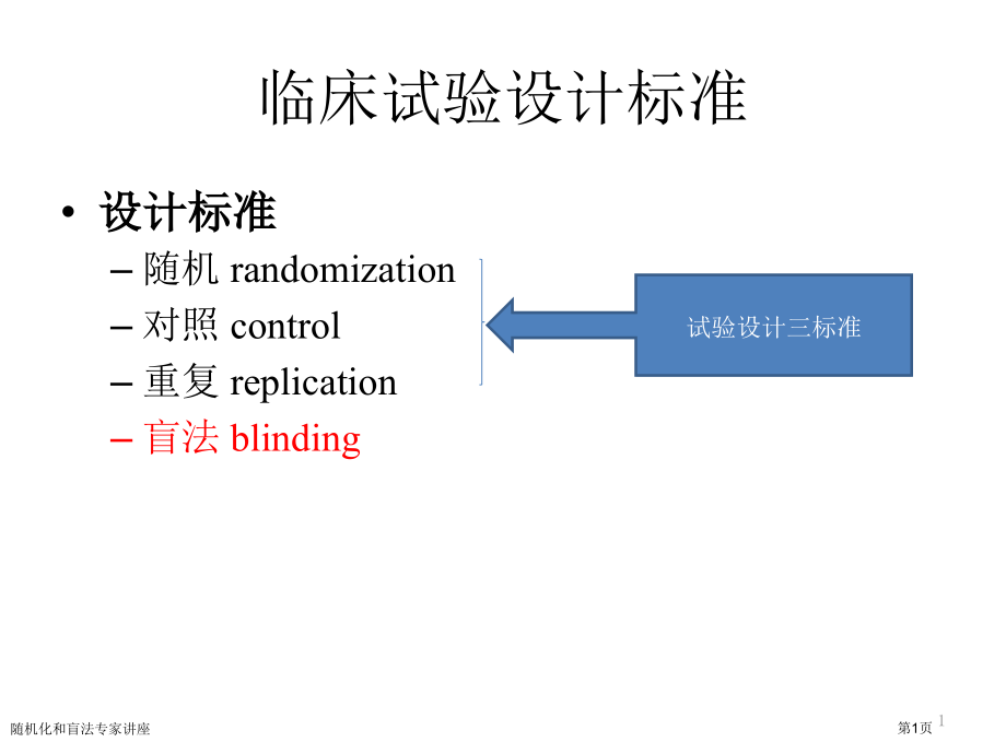 随机化和盲法专家讲座.pptx_第1页
